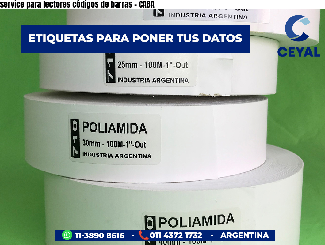 service para lectores códigos de barras - CABA
