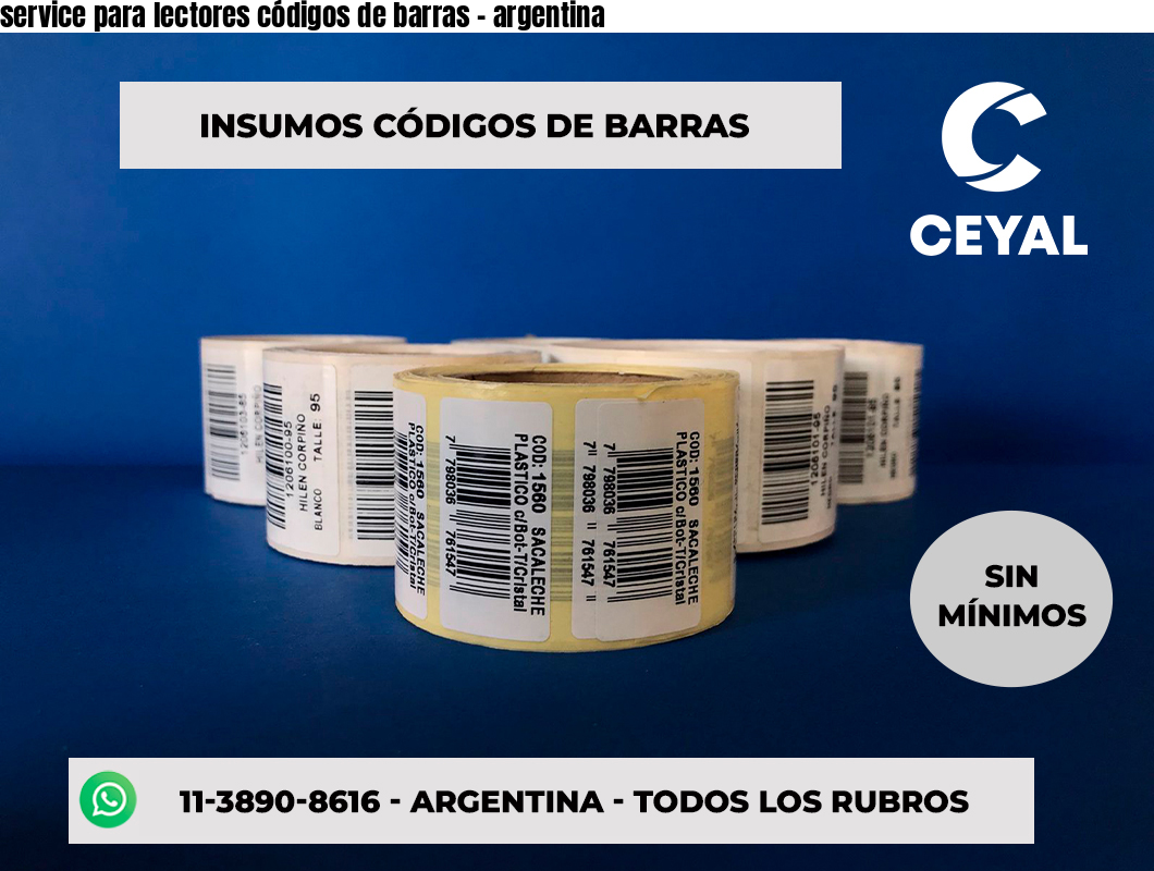 service para lectores códigos de barras - argentina