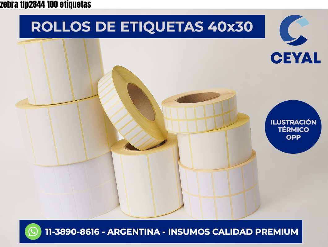 zebra tlp2844 100 etiquetas