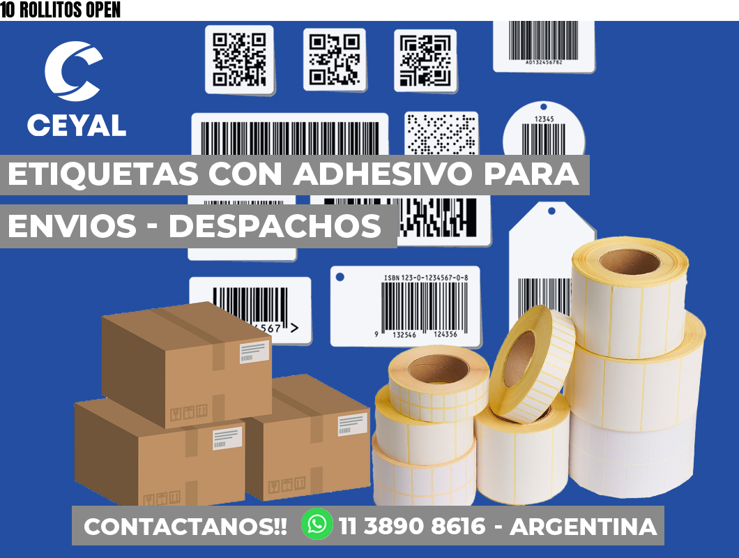 10 ROLLITOS OPEN
