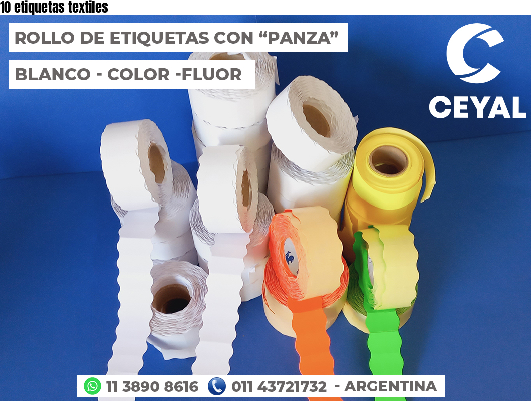 10 etiquetas textiles