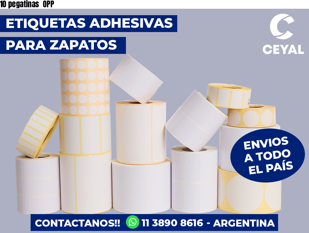 10 pegatinas OPP