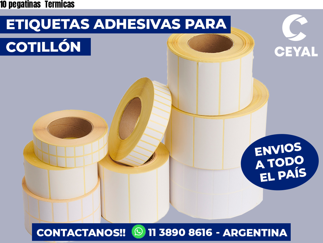 10 pegatinas Termicas