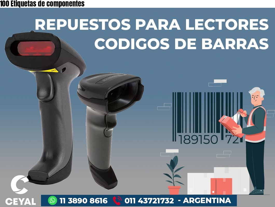 100 Etiquetas de componentes