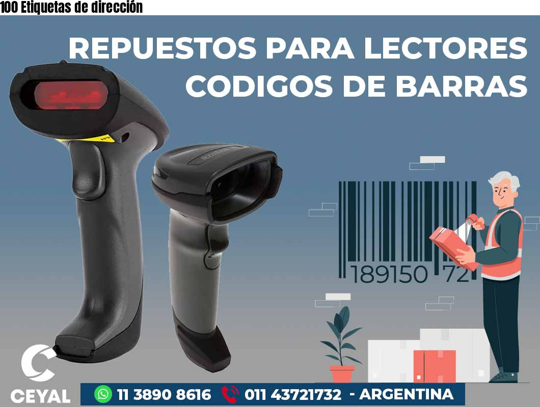 100 Etiquetas de dirección
