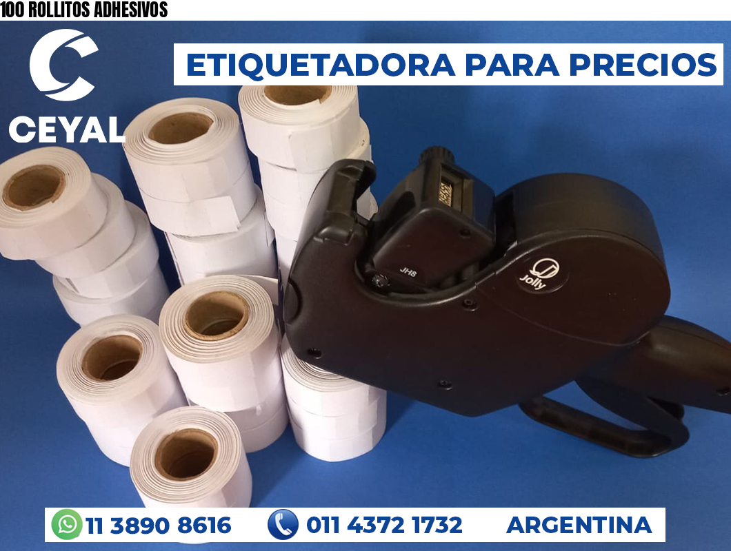100 ROLLITOS ADHESIVOS