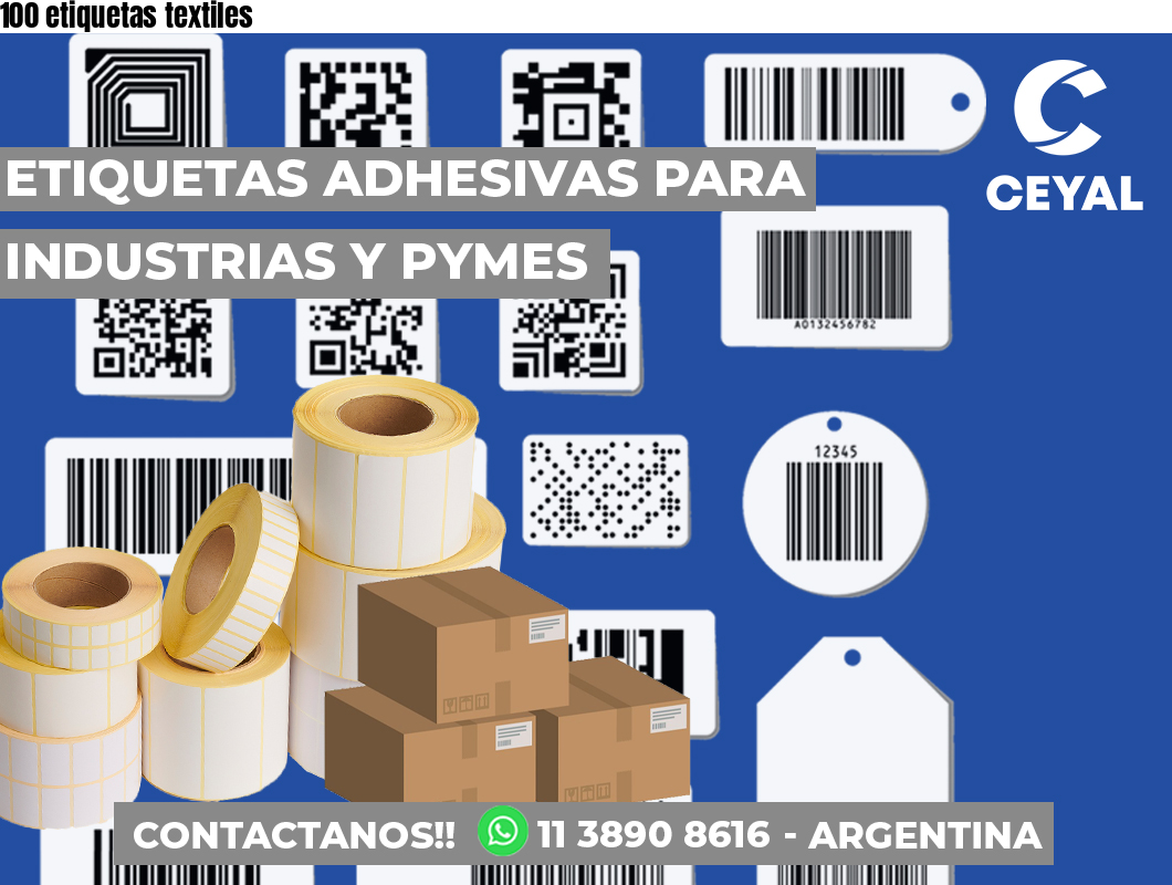 100 etiquetas textiles
