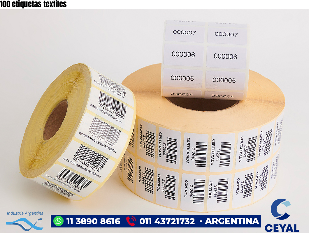 100 etiquetas textiles
