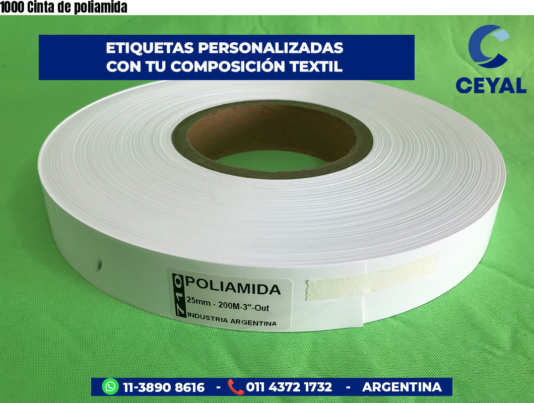 1000 Cinta de poliamida