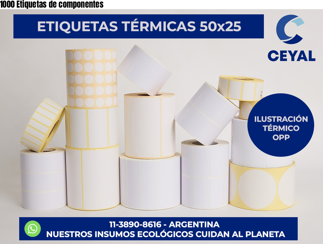 1000 Etiquetas de componentes