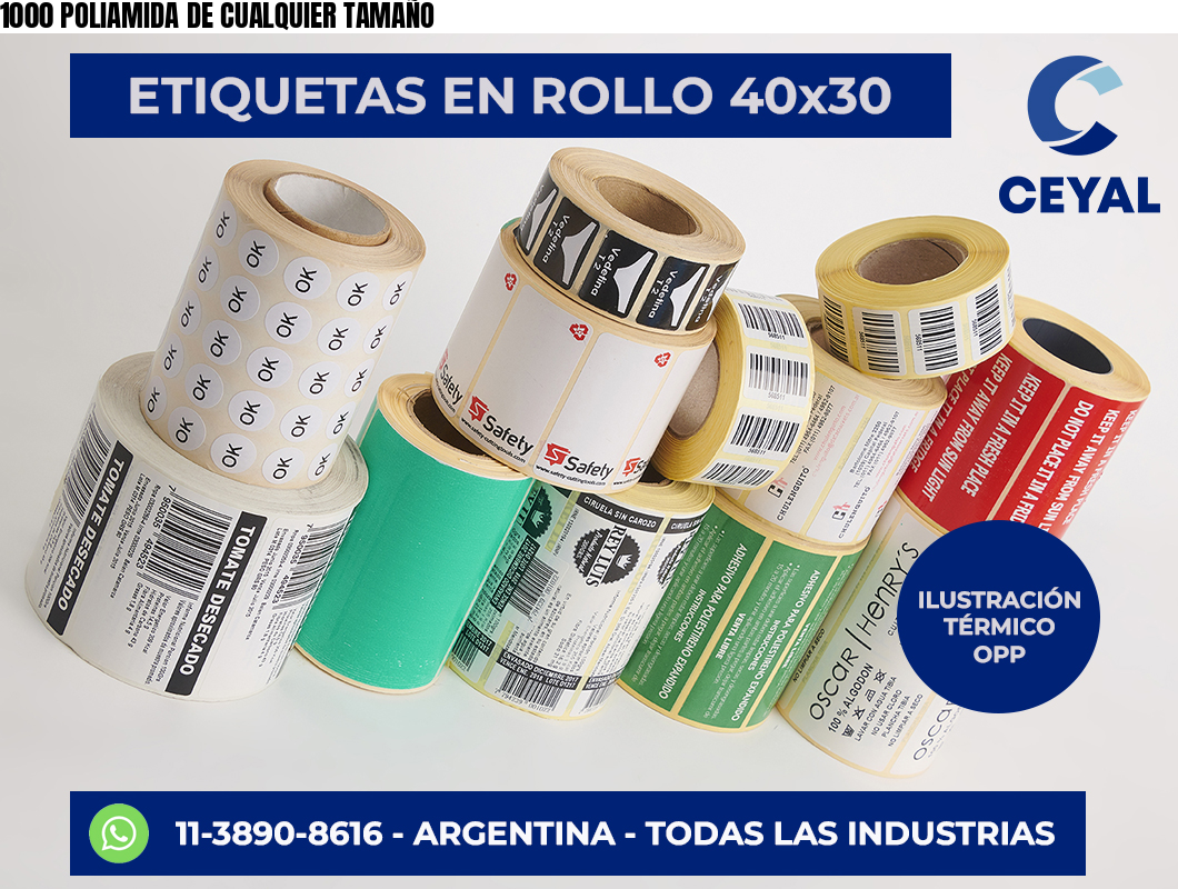 1000 POLIAMIDA DE CUALQUIER TAMAÑO