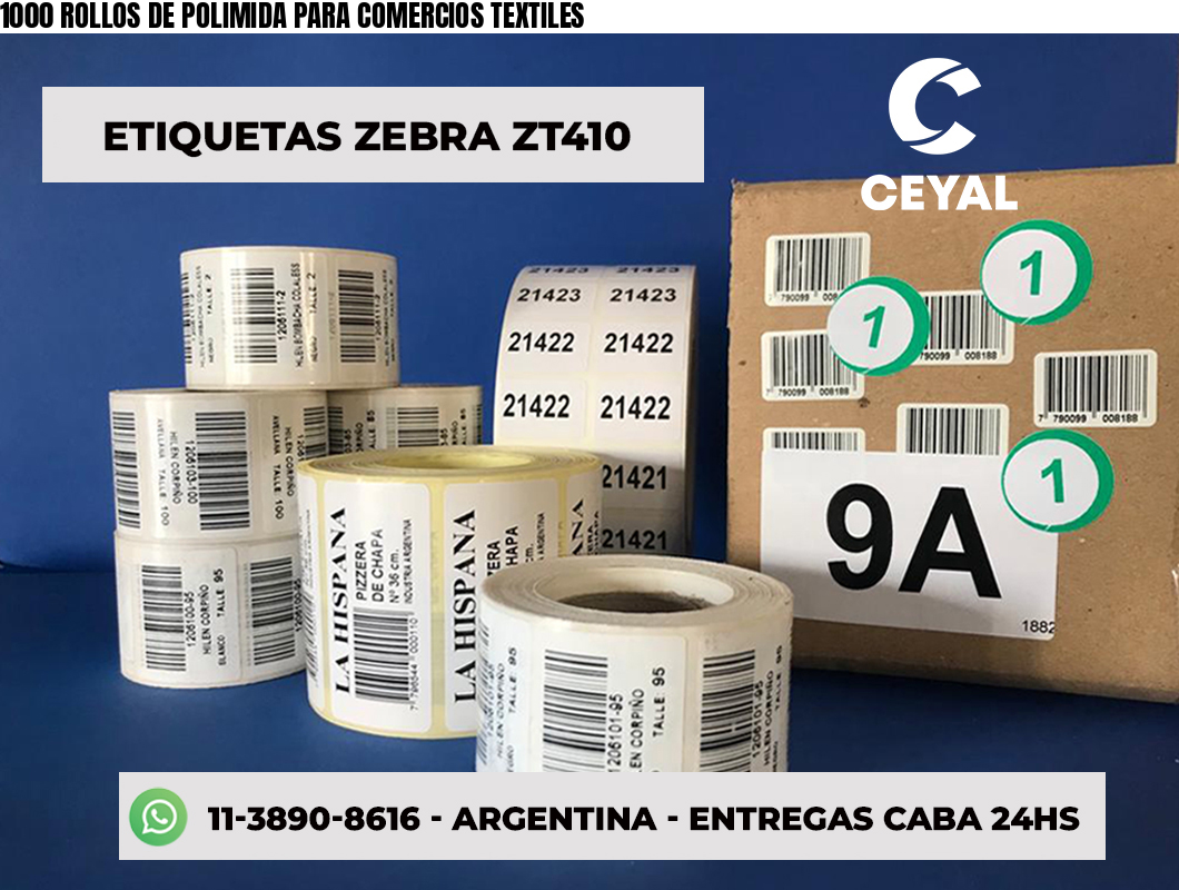 1000 ROLLOS DE POLIMIDA PARA COMERCIOS TEXTILES