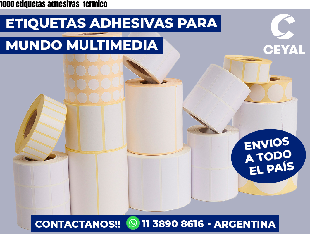 1000 etiquetas adhesivas termico