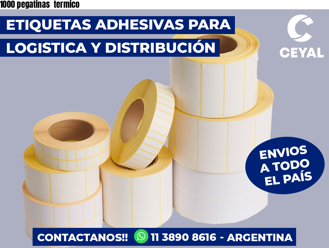 1000 pegatinas  termico
