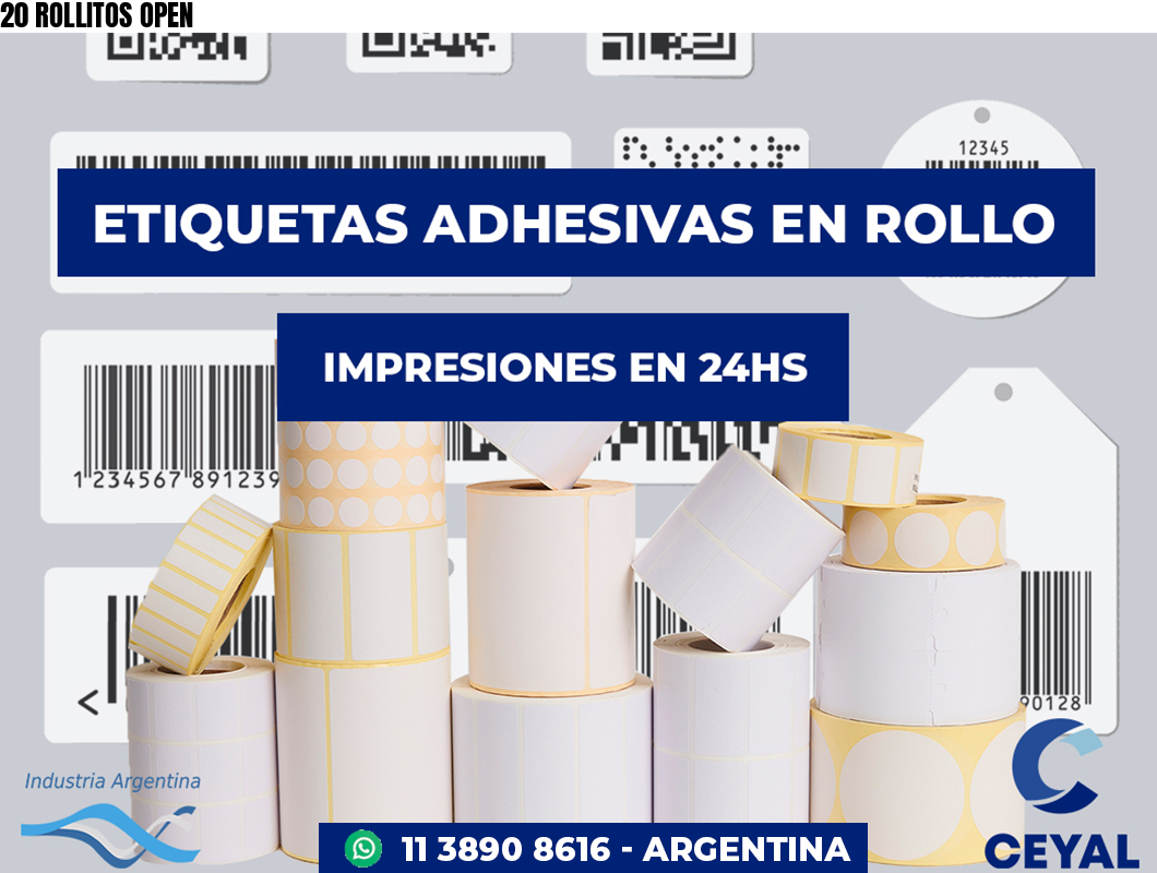 20 ROLLITOS OPEN