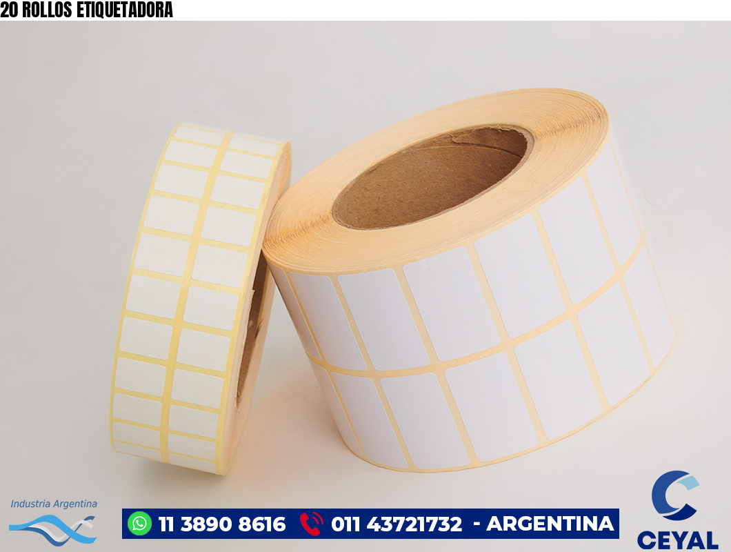 20 ROLLOS ETIQUETADORA