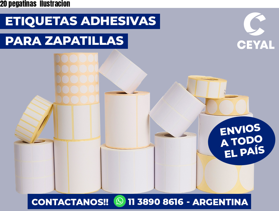 20 pegatinas Ilustracion