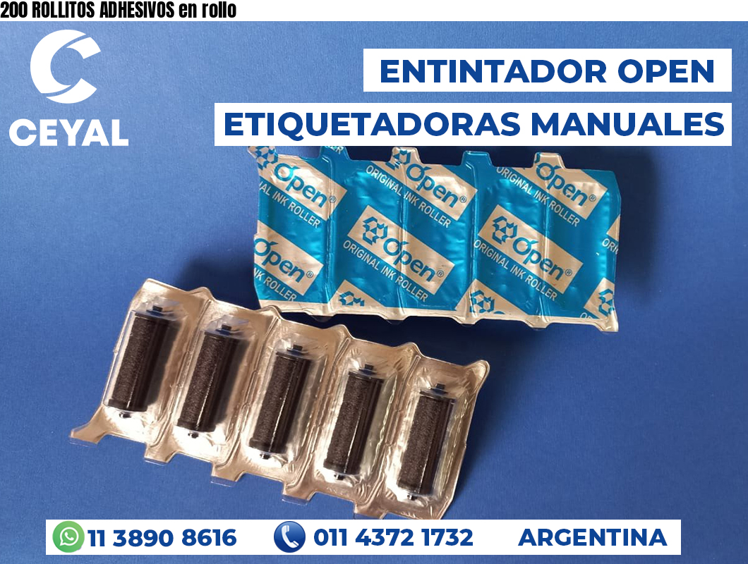 200 ROLLITOS ADHESIVOS en rollo