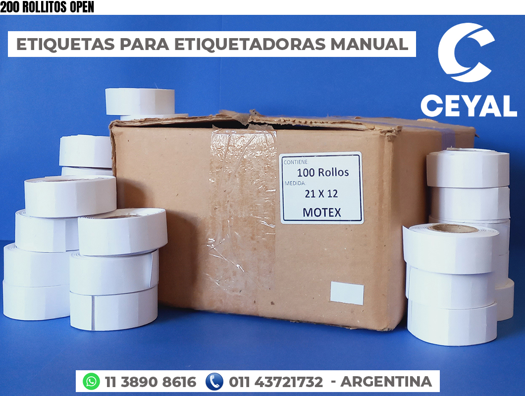 200 ROLLITOS OPEN