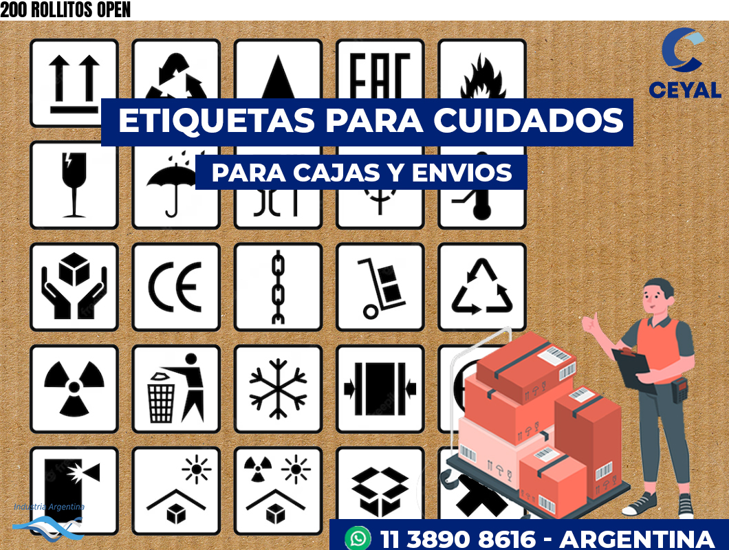 200 ROLLITOS OPEN