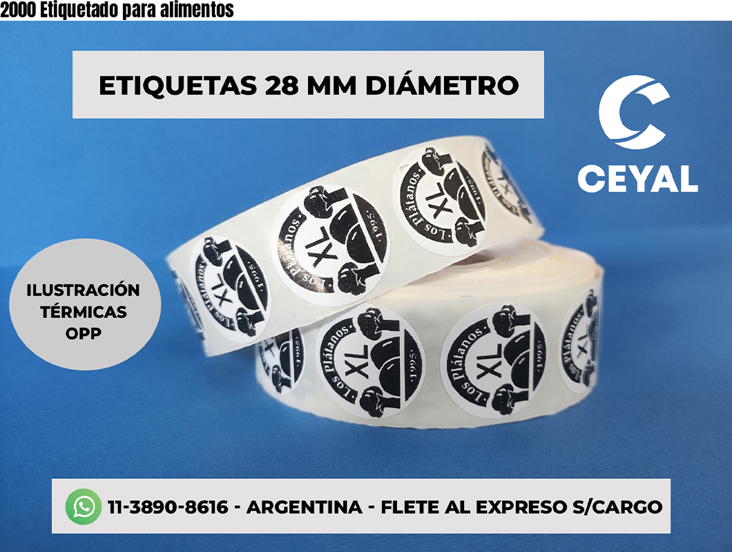 2000 Etiquetado para alimentos