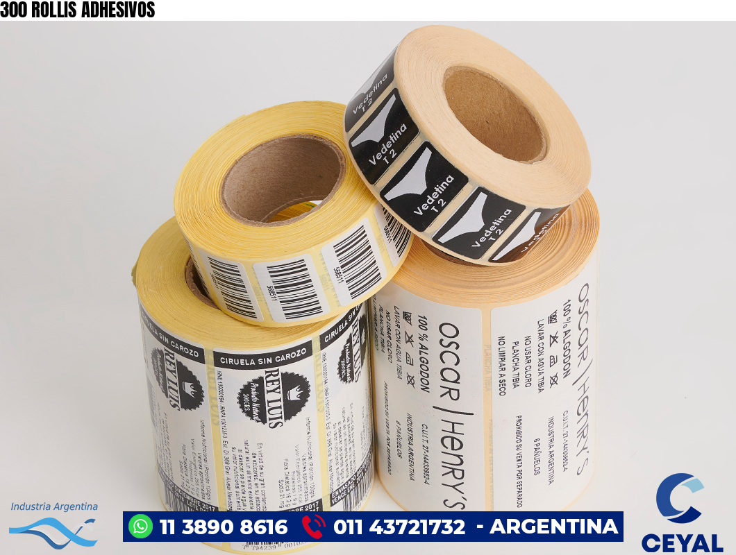 300 ROLLIS ADHESIVOS