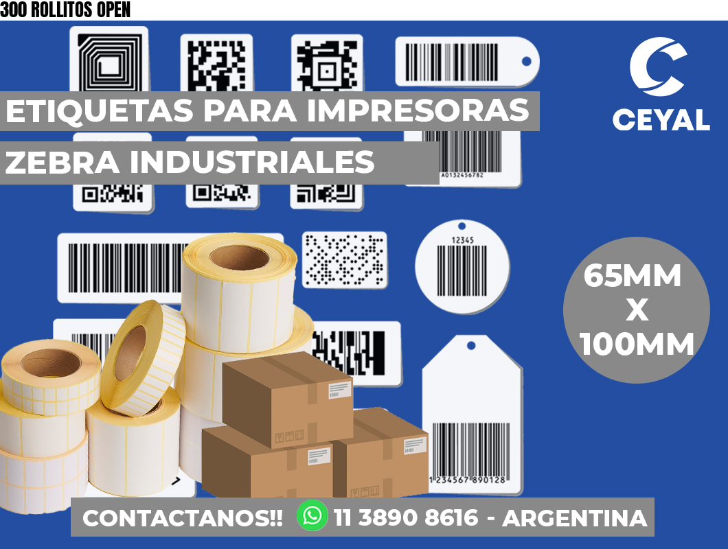 300 ROLLITOS OPEN