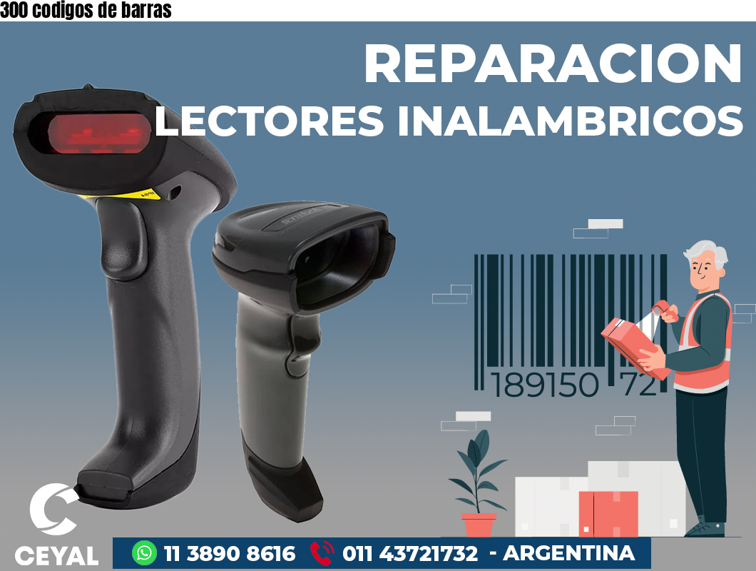300 codigos de barras
