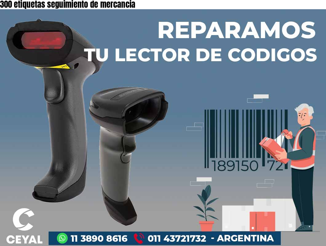 300 etiquetas seguimiento de mercancia