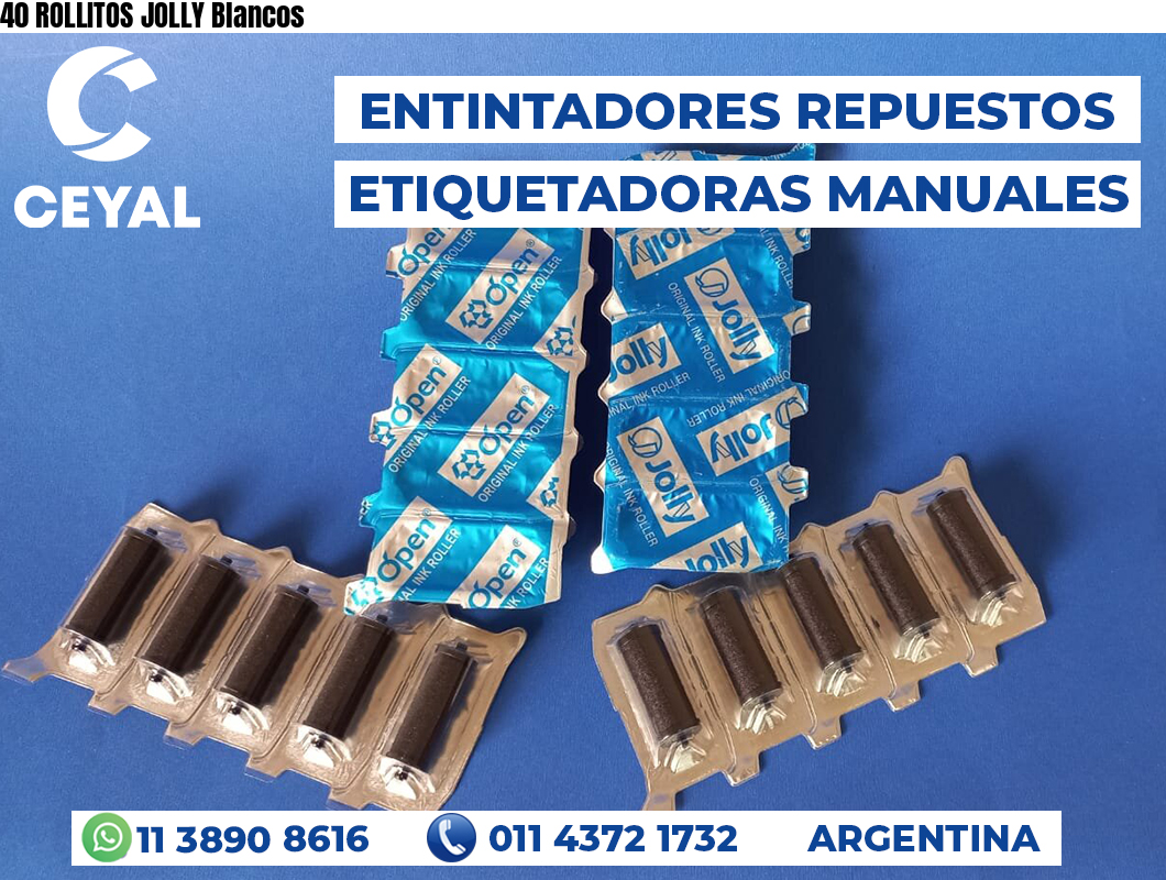 40 ROLLITOS JOLLY Blancos