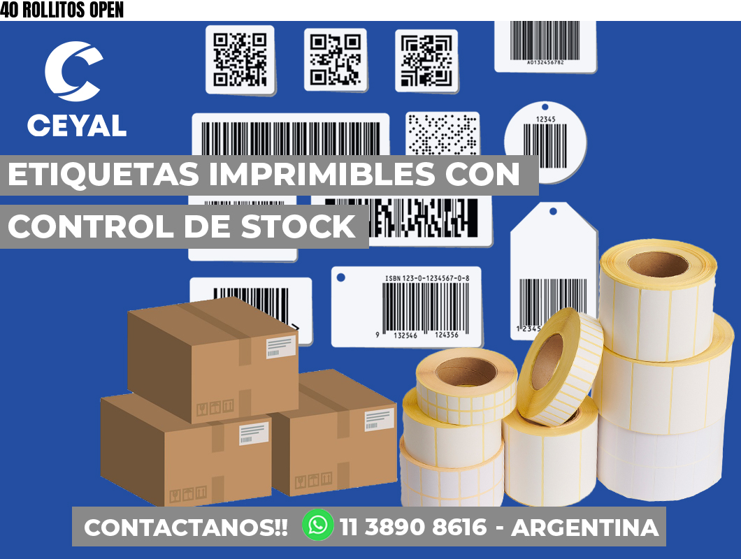 40 ROLLITOS OPEN