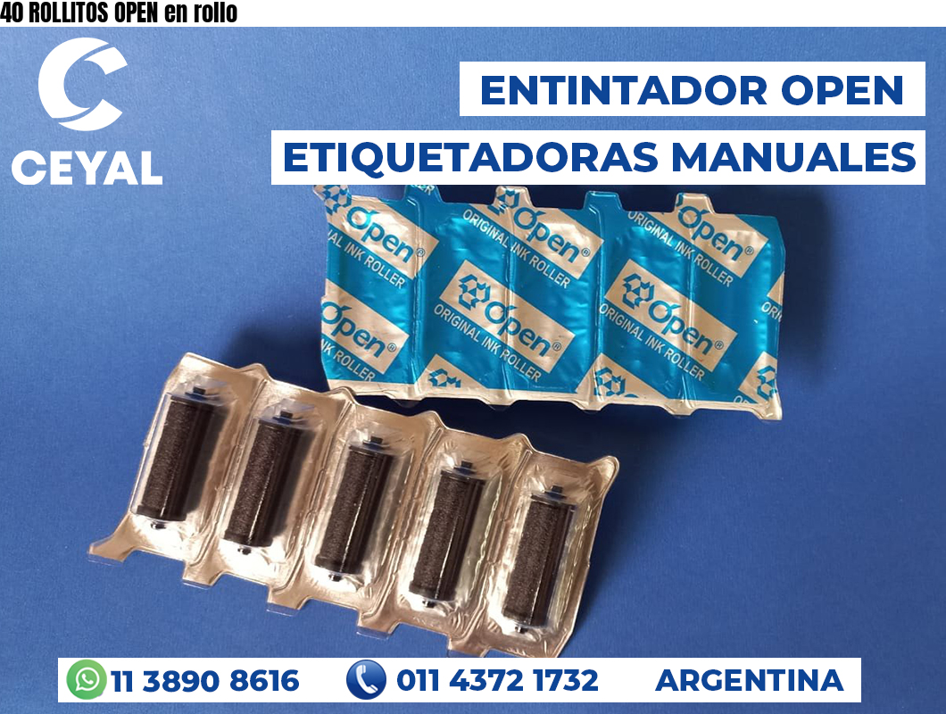 40 ROLLITOS OPEN en rollo