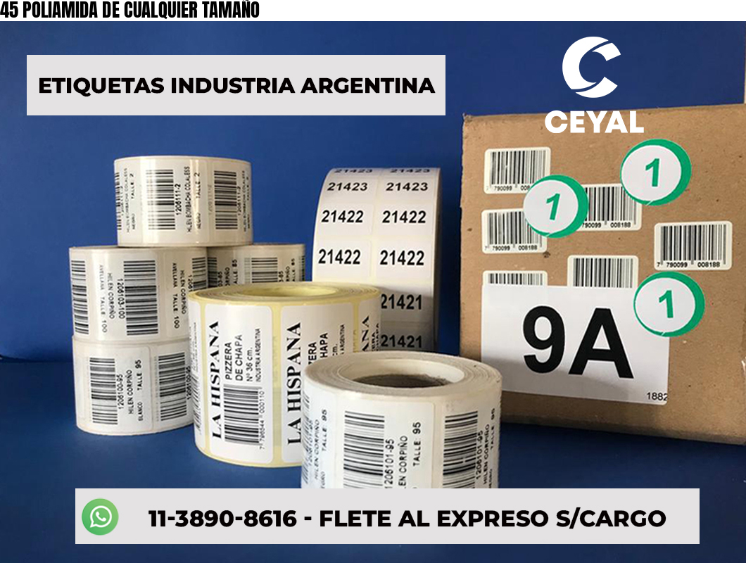 45 POLIAMIDA DE CUALQUIER TAMAÑO