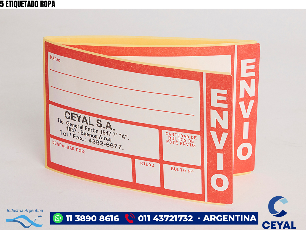 5 ETIQUETADO ROPA