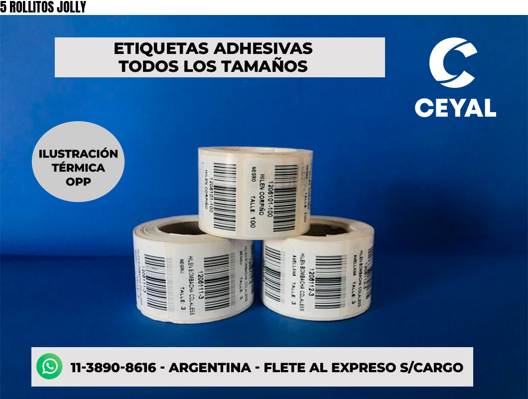 5 ROLLITOS JOLLY