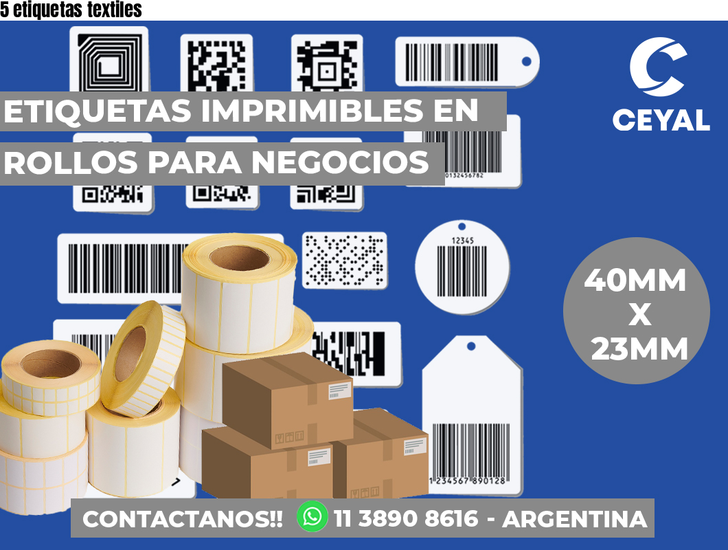 5 etiquetas textiles