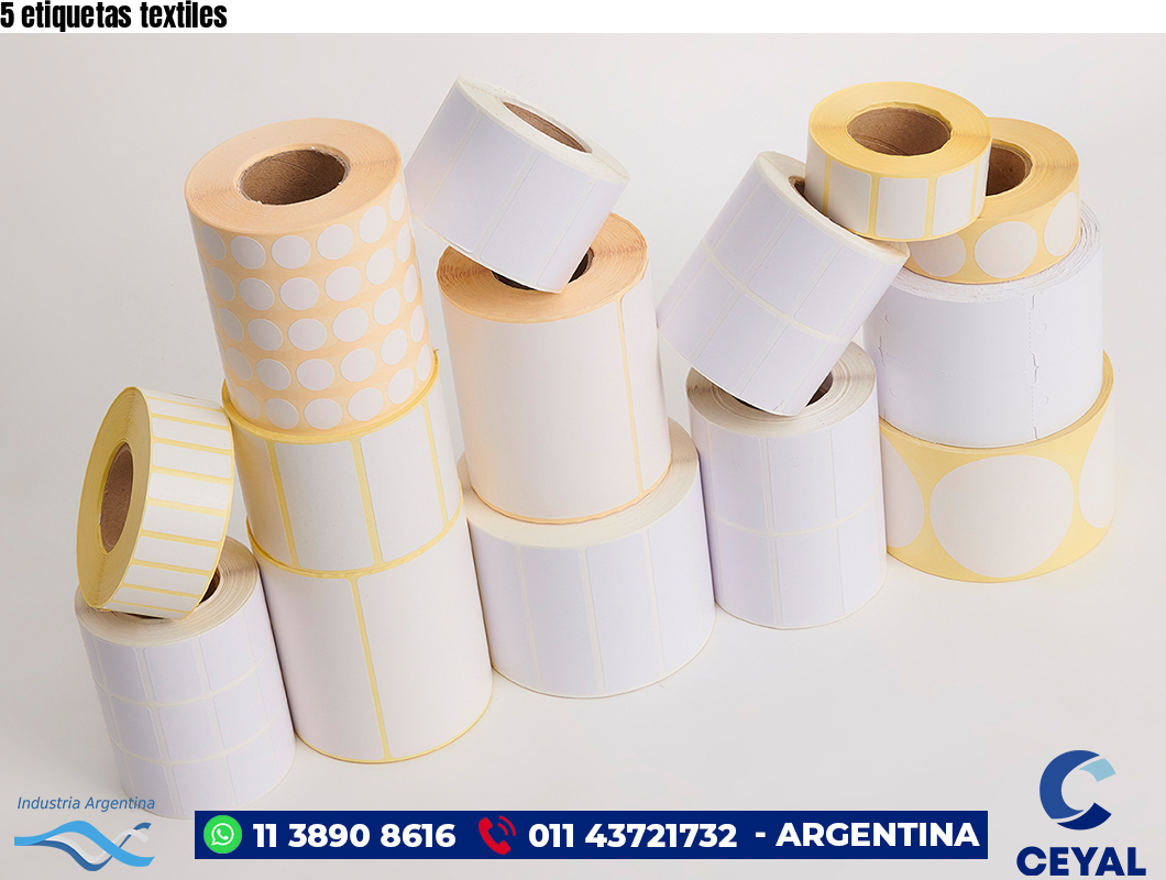 5 etiquetas textiles