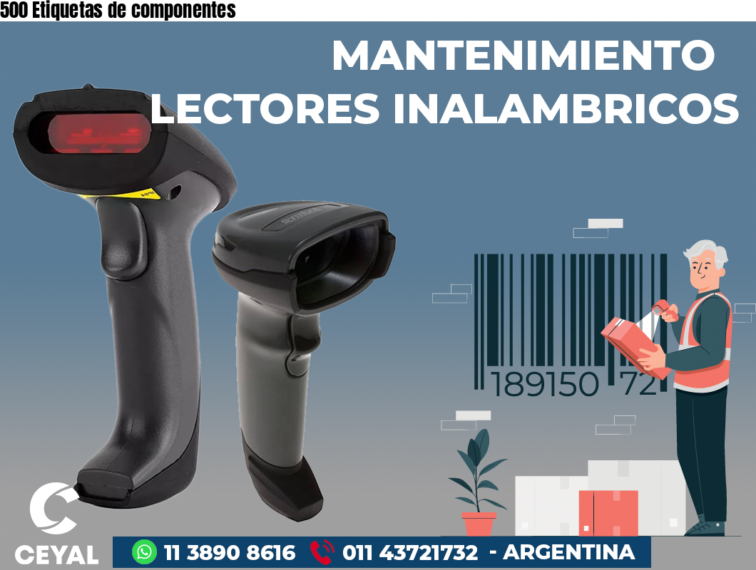 500 Etiquetas de componentes