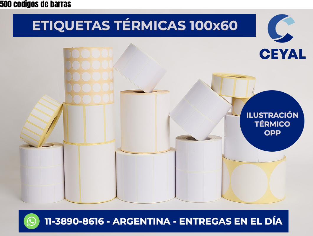 500 codigos de barras