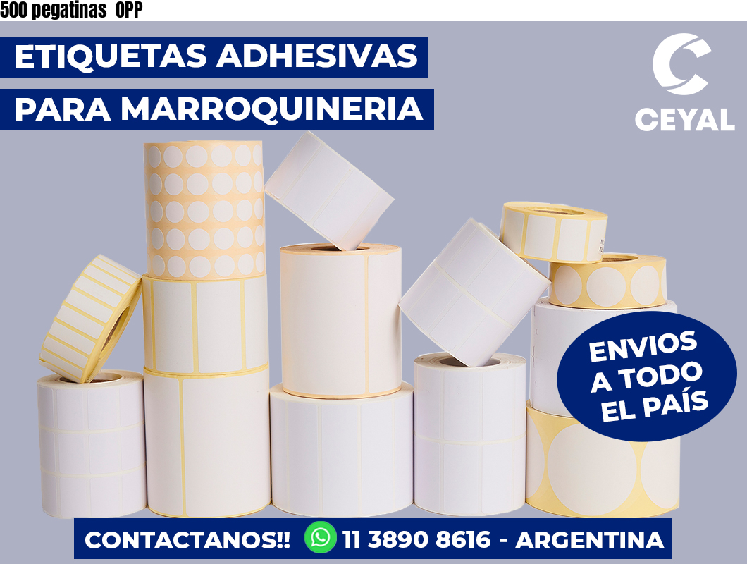 500 pegatinas  OPP