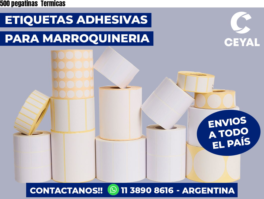 500 pegatinas Termicas