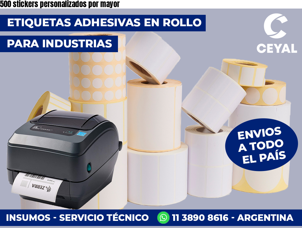 500 stickers personalizados por mayor