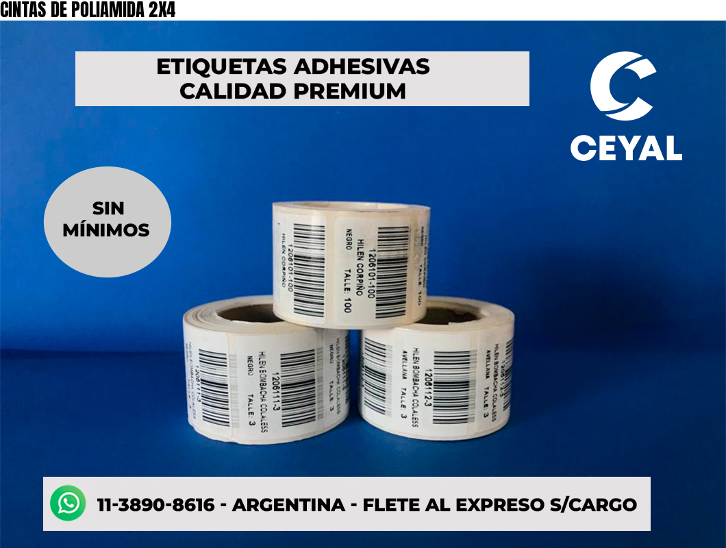 CINTAS DE POLIAMIDA 2X4