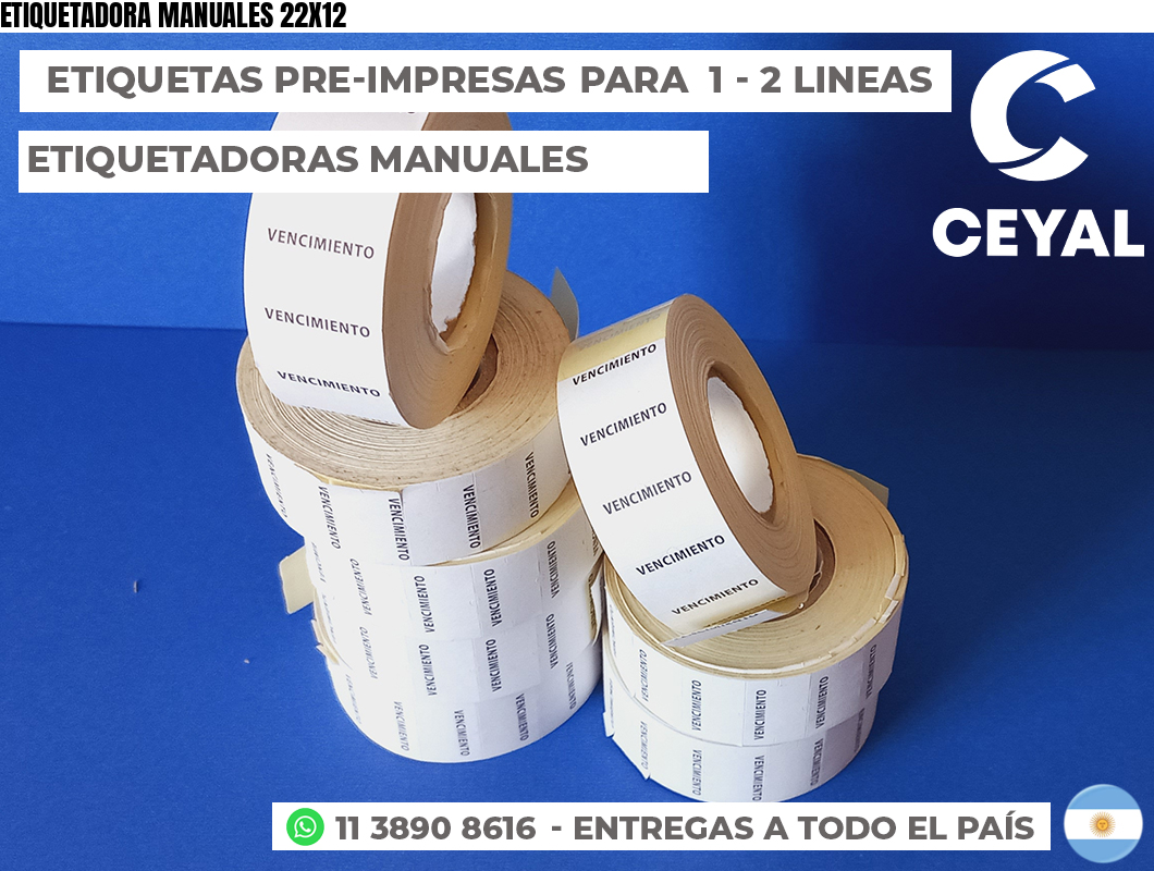 ETIQUETADORA MANUALES 22X12