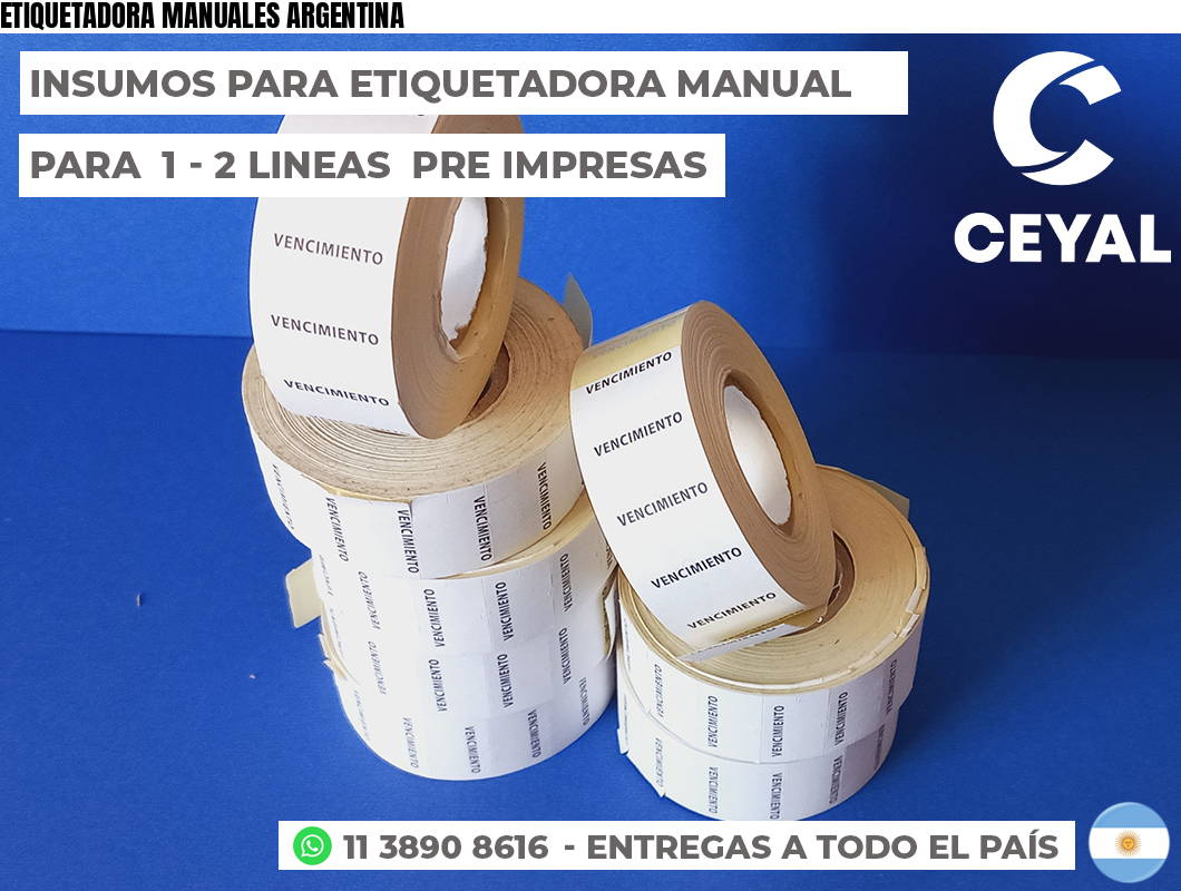 ETIQUETADORA MANUALES ARGENTINA