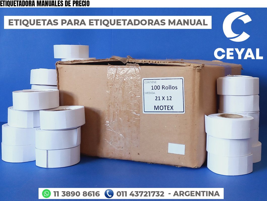 ETIQUETADORA MANUALES DE PRECIO