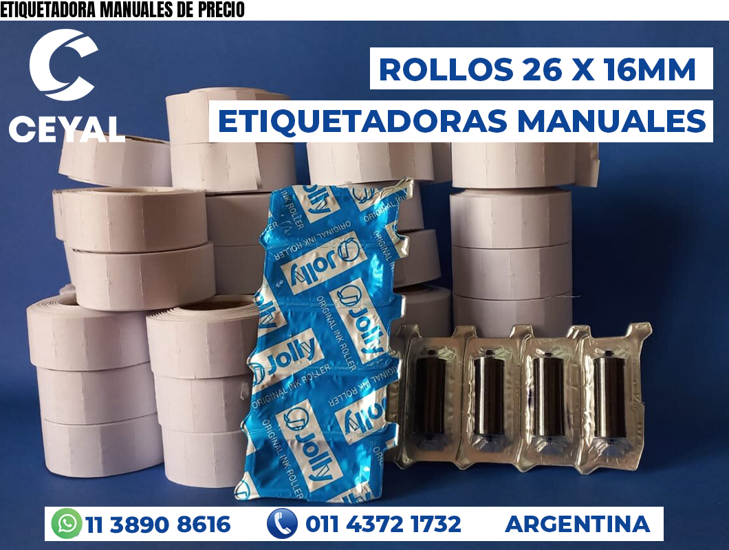 ETIQUETADORA MANUALES DE PRECIO