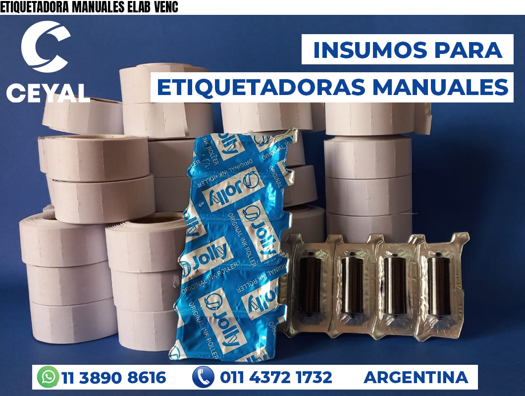 ETIQUETADORA MANUALES ELAB VENC