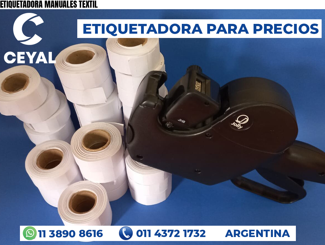 ETIQUETADORA MANUALES TEXTIL