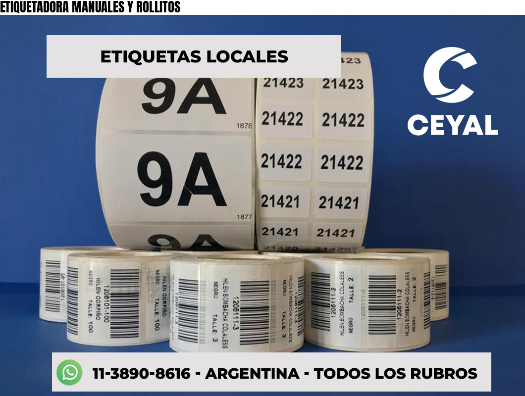 ETIQUETADORA MANUALES Y ROLLITOS